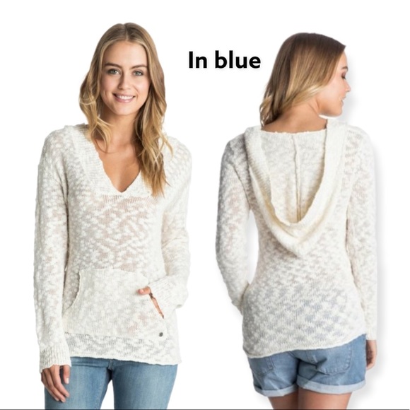 Roxy hooded poncho sweater - vneck - Picture 2 of 8